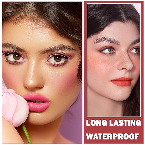 Miniatura 4 de Juego de 2 tintes labiales de terciopelo, brillo labial hidratante, larga duración, impermeable, juego de pintalabios líquidos, multiusos, tinte