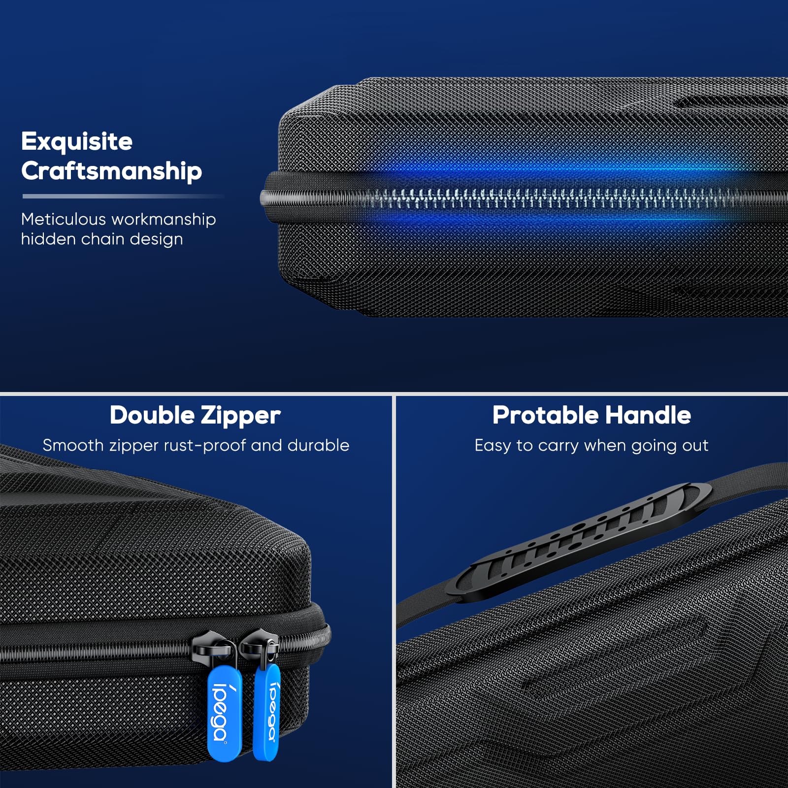 FASTSNAIL Étui pour Playstation Portal Remote Player,Pochette pour PS Portal,Étui Protection EVA Housse pour PS5 Portal Console,PSP Accessories
