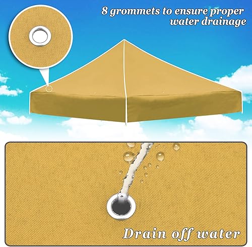 Miniatura 3 de STRONG CAMEL Ez - Toldo desplegable de repuesto instantáneo de 10 x 10 pies, Gazebo EZ para patio, pabellón, color marrón