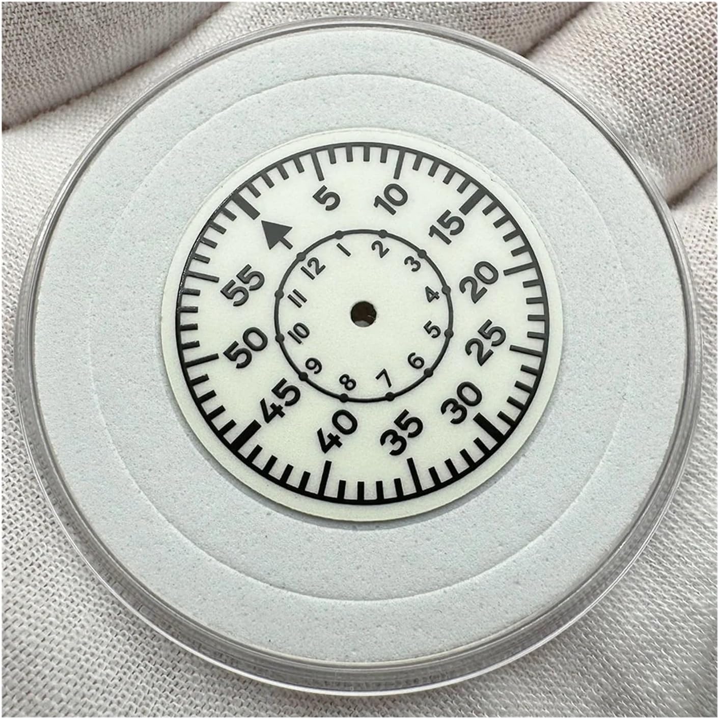 28.5mm Dial Green Luminescence Compatible for NH35/NH36 Movement Installation Watch Modification Accessories