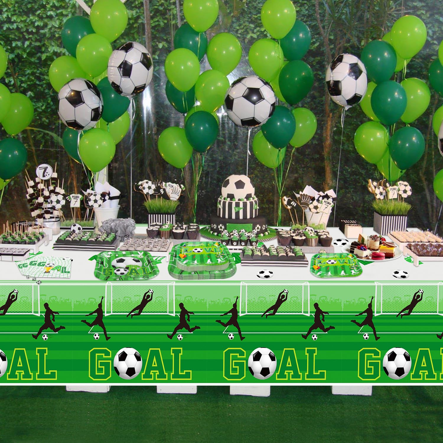 Serviettes Papier Thème Football - Lot De 20, 33x33 Cm, Décoration Fête Anniversaire Enfant Garçon Fille