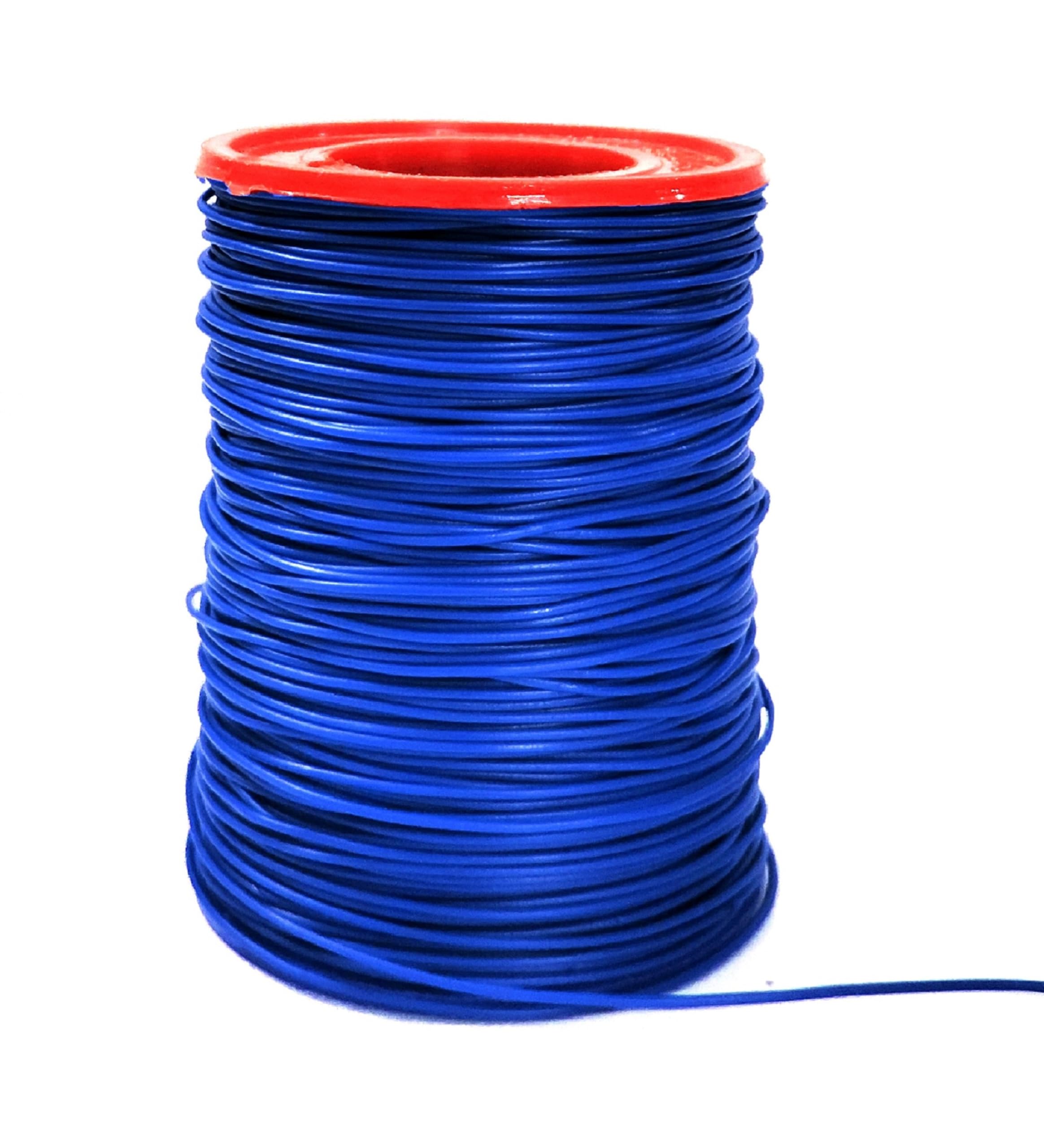 Steko (90 Meters) 7 Threads 42 Guage / 0.0025 AWG PVC Coated Blue Jumper Wire For Multipurpose Use, DIY, Electronics Works, Science Projects-image-46