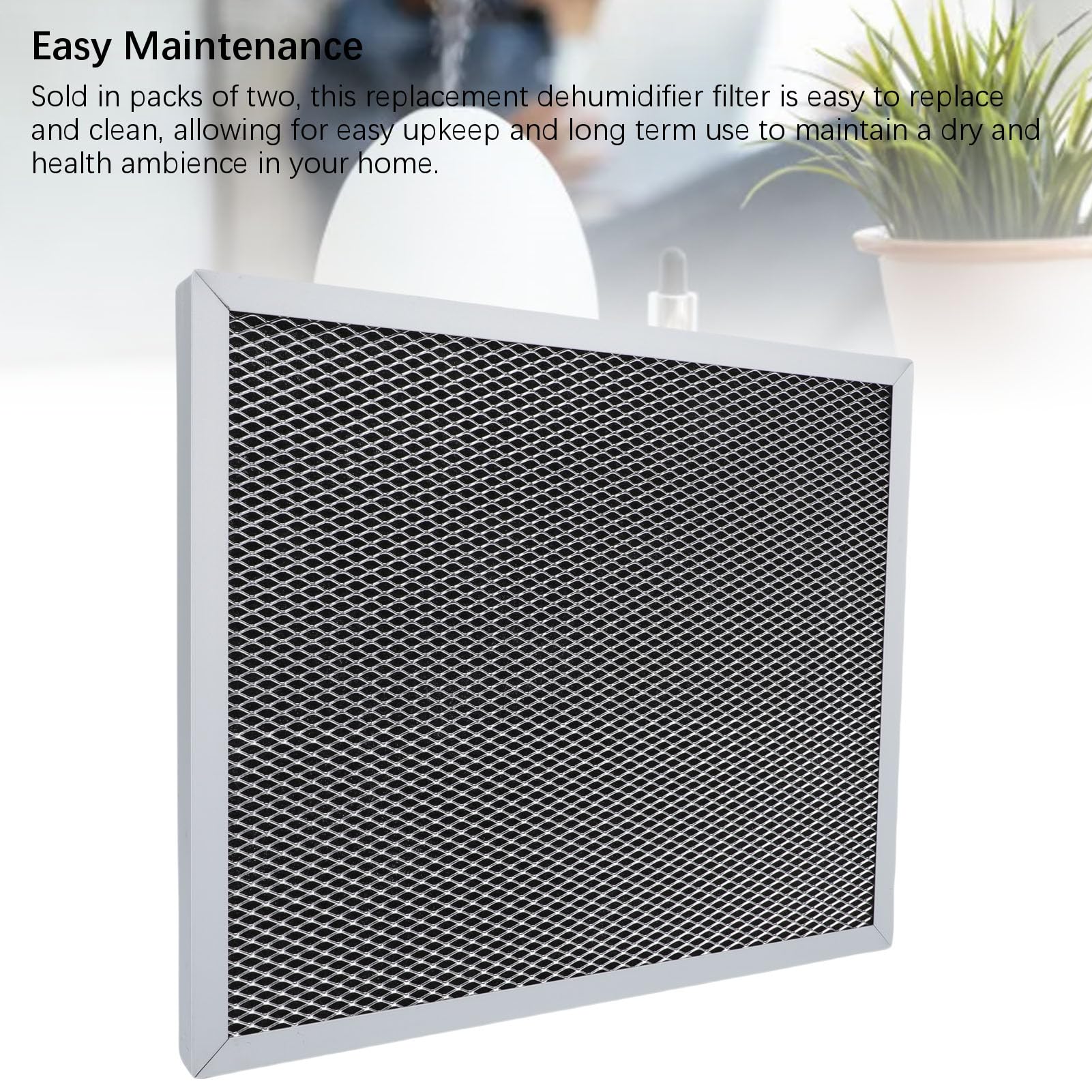 Filtro deshumidificador 5443, 2 piezas, diseño lavable para 1830 1830CS MERV 8, mantenimiento de la calidad del aire