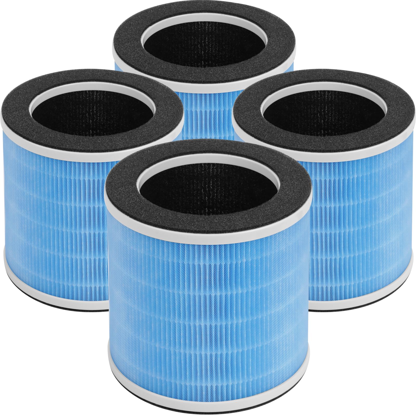 GoKBNY 4-Pack KQ-31 Replacement Filter Compatible with AIRTOK KQ-31 and KQLKJ KQ-31, iooo K31, Aucleia KQ-31/KQ-31A Purifiers, 3-in-1 Filtration
