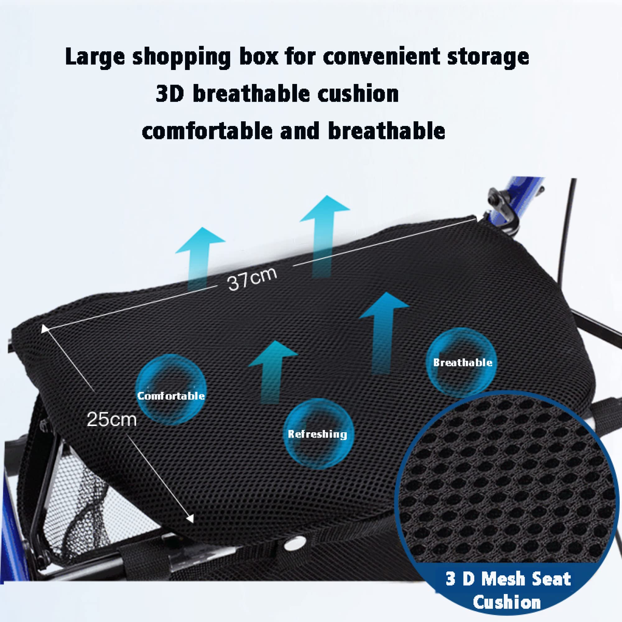 Andador con ruedas de acero con capacidad de peso de 348 lb - Andador con ruedas con asiento y 4 ruedas - Ayuda para caminar con asas ajustables para adultos mayores