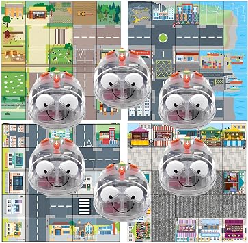6X See & Say Blue-Bot + 4 Activity Mats, Country & City Bundle