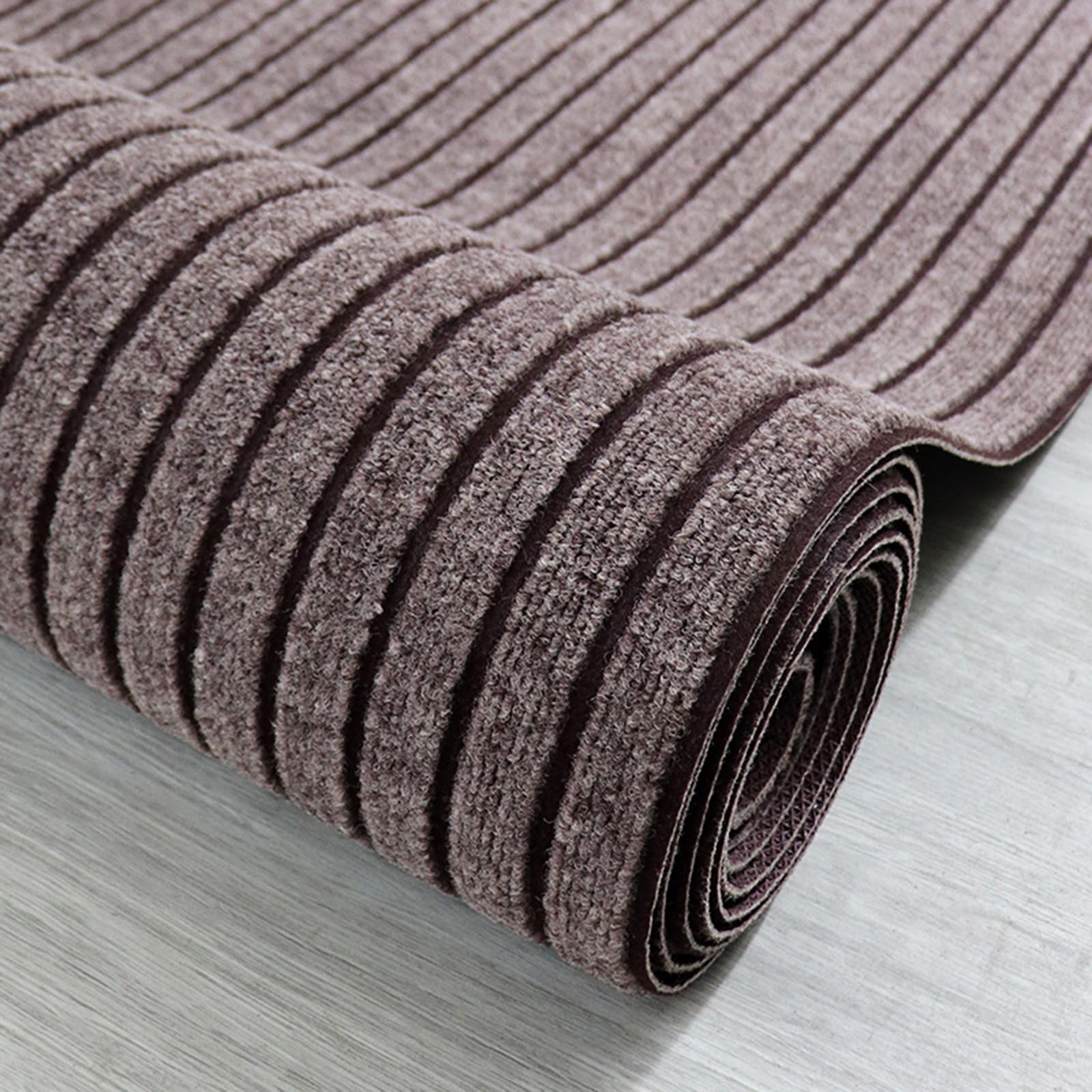 Tapis Paillasson Exterieur Entrée sur Mesure Antidérapant Et Durable Absorbe l'eau Et Ramasse La Saleté Tapis Cuisine De Couloir Lavable Coffee,130x300cm
