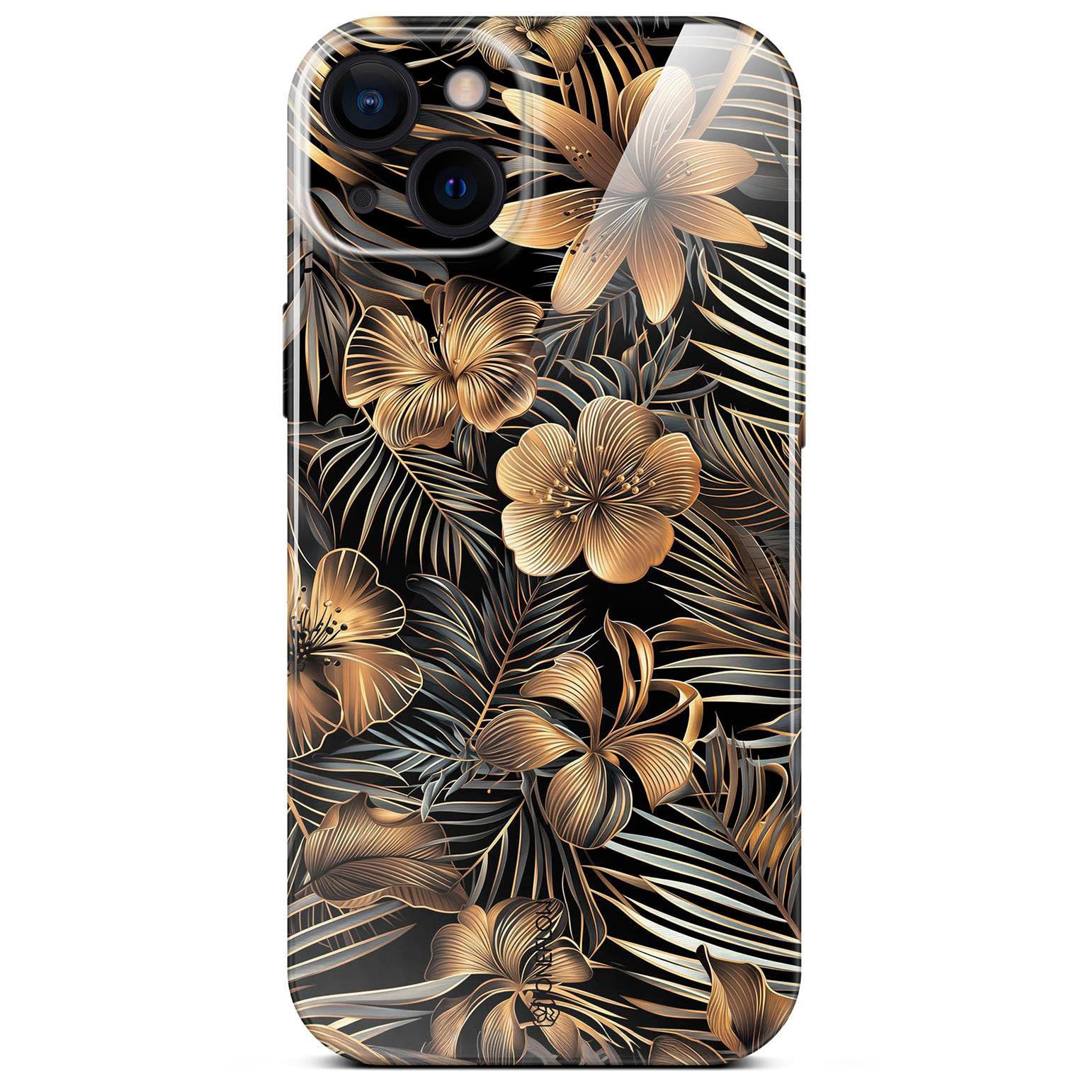 Coque fleurs iPhone 14 housse étui de protection téléphone portable - 8