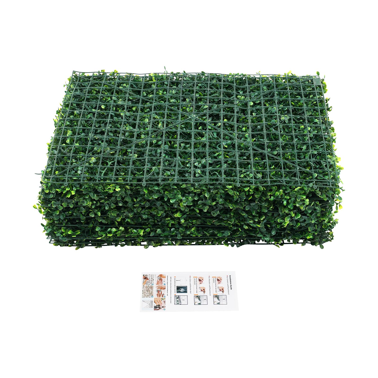 Mur Végétal Artificiel,12PCS Panneaux Haie Murale, Décoration Jardin Intérieur Extérieur,PE Haute Densité Imperméable,Brise Vue Clôture,Balcon Terrasse Jardin,60x40x4cm