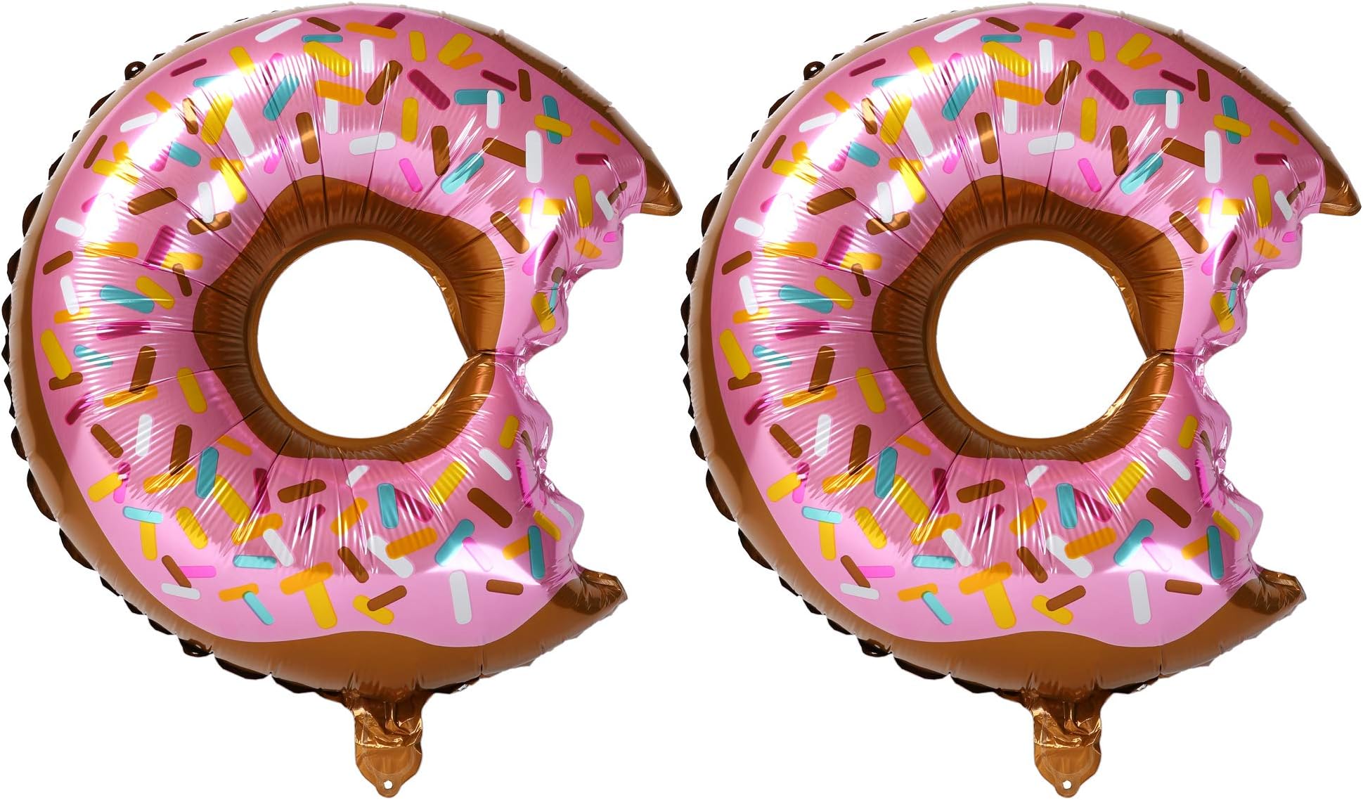 2 Pcs Donut Foil Balloons
