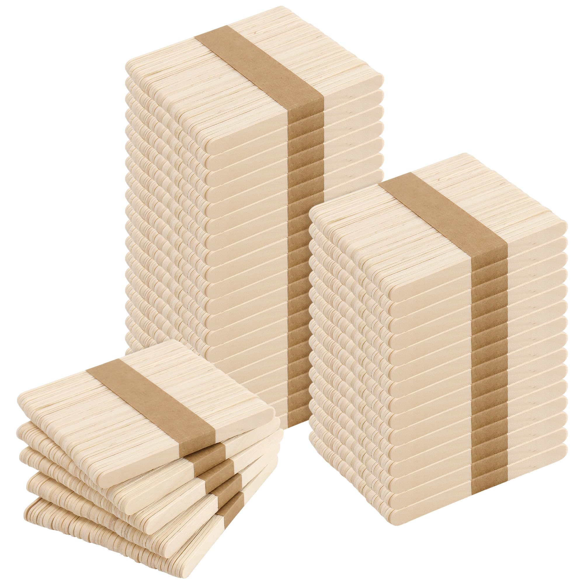 ZOENHOU 2000 PCS 4.5 Inch Natural Wood Lollipop Sticks, Wooden Lolly Craft Sticks for DIY Model Making, Art Supplies