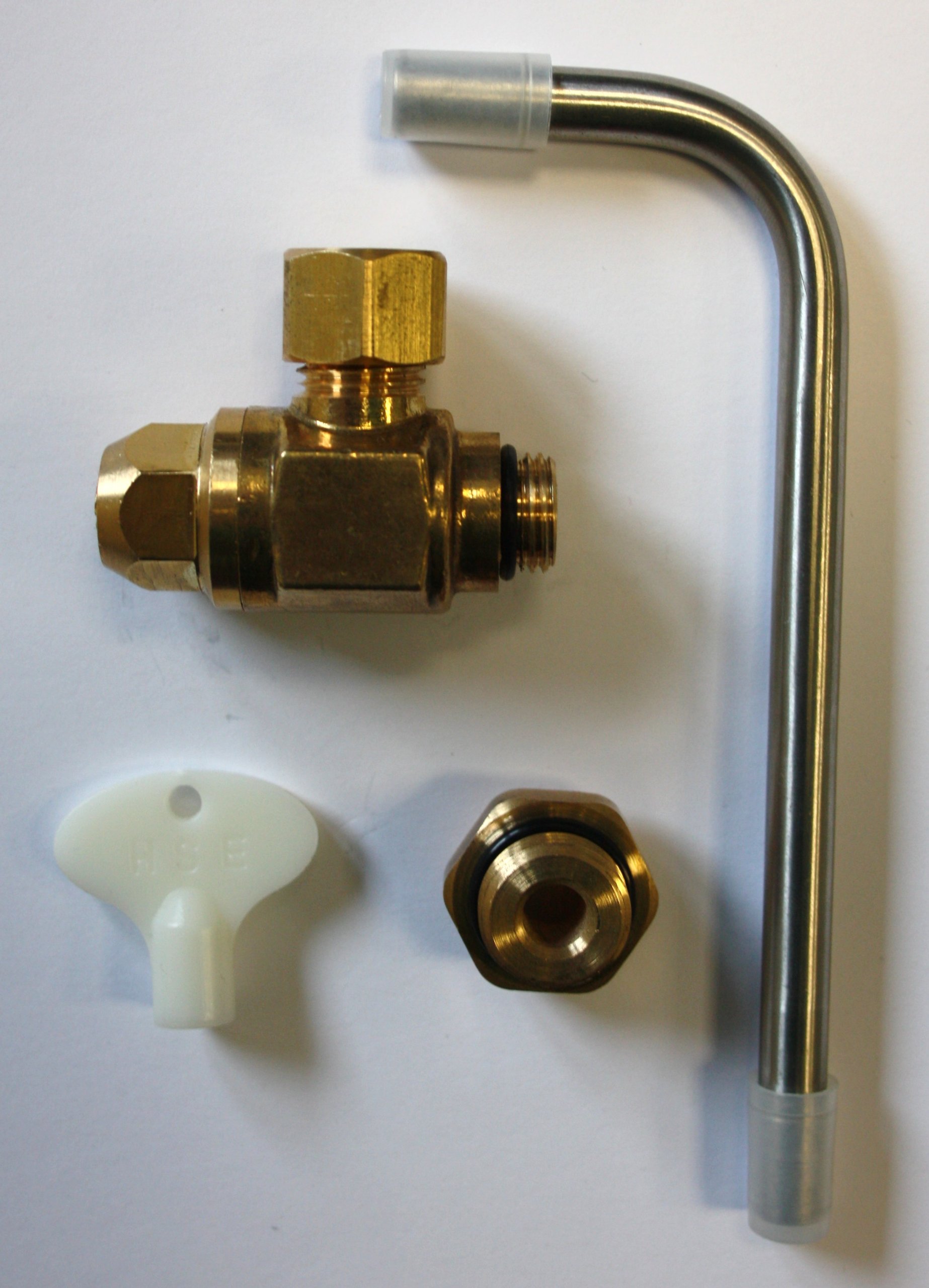 Probenahmeventil 1/4'' inkl. Adapter auf 3/8''