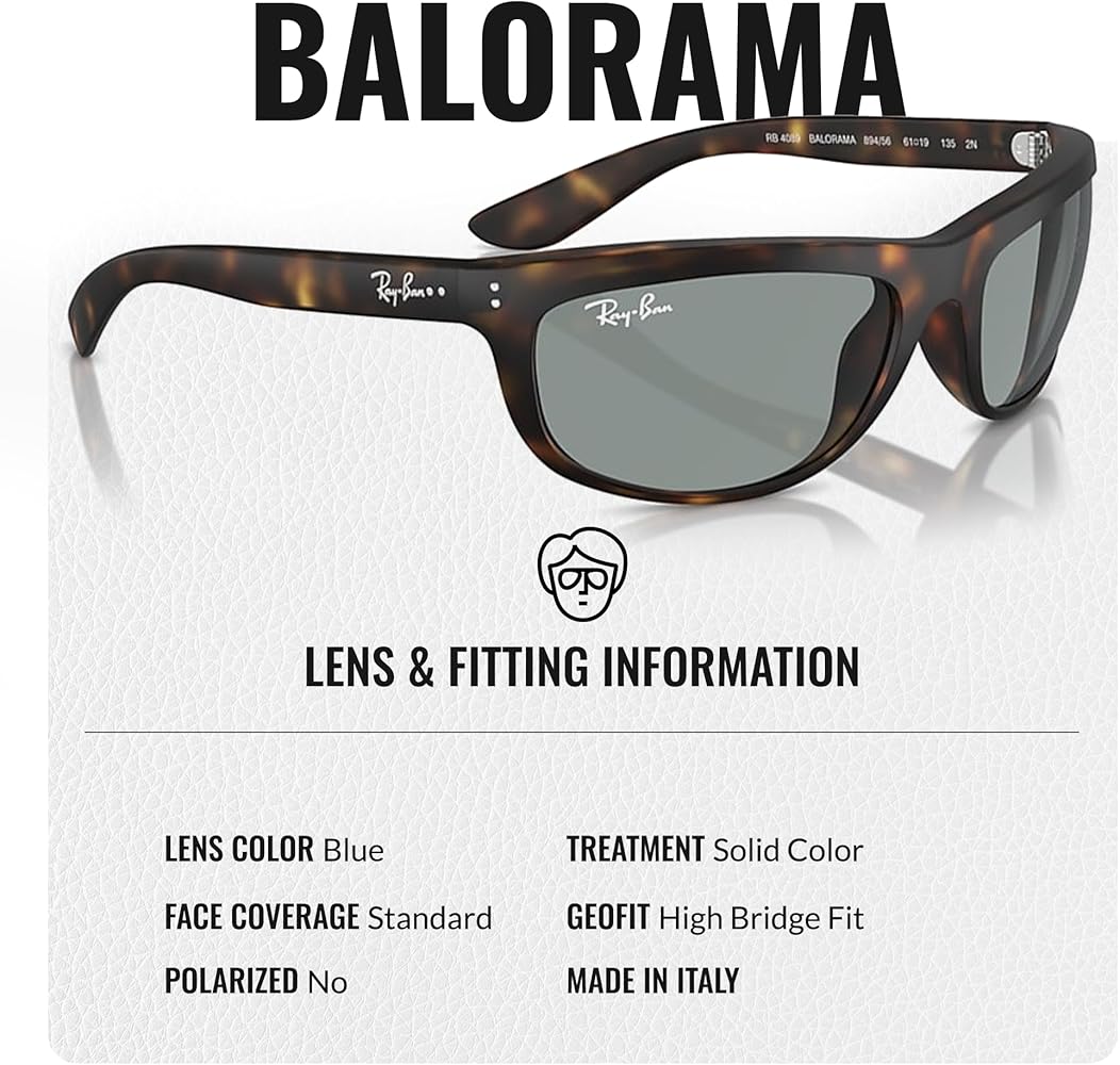 Ray-Ban RB4089 BALORAMA Rectangle Shaped Non-Polarized Sunglasses