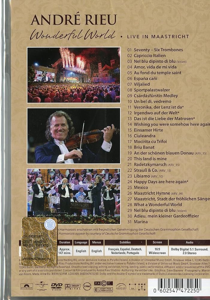 (未使用･未開封品)　Andre Rieu in Wonderland/ [DVD] [Import] sdt40b8 Andre Rieu DVD 2 Pack Bundle In Wonderland New York Memories