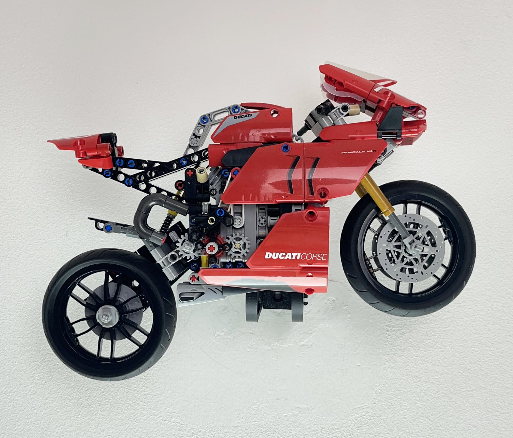 Brick Nest Wall Mount Compatible with Lego Ducati Panigale V4 R 42107