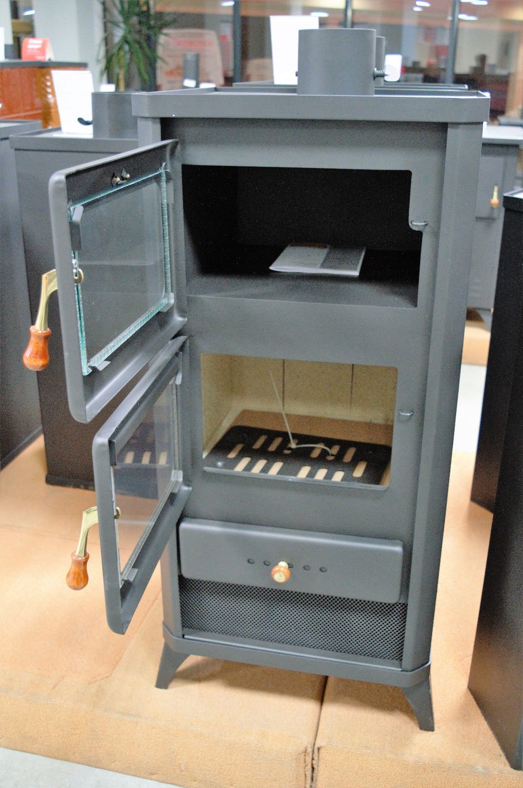 Prity Estufa de leña Fornello Cucina Camino 12kW FME