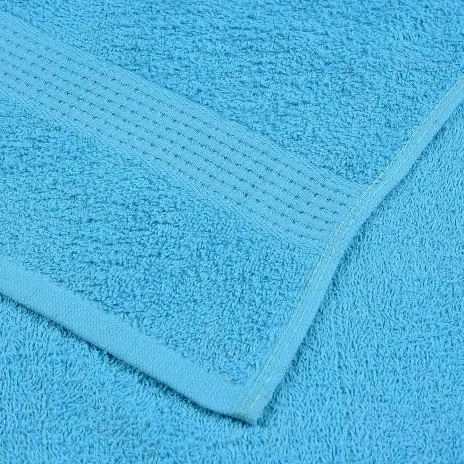 Gecheer Asciugamani ospiti, 10 pezzi turchesi 30x50 cm, 100% cotone morbido e assorbente, con anello per appendere, lavabili in lavatrice, per bagno e casa
