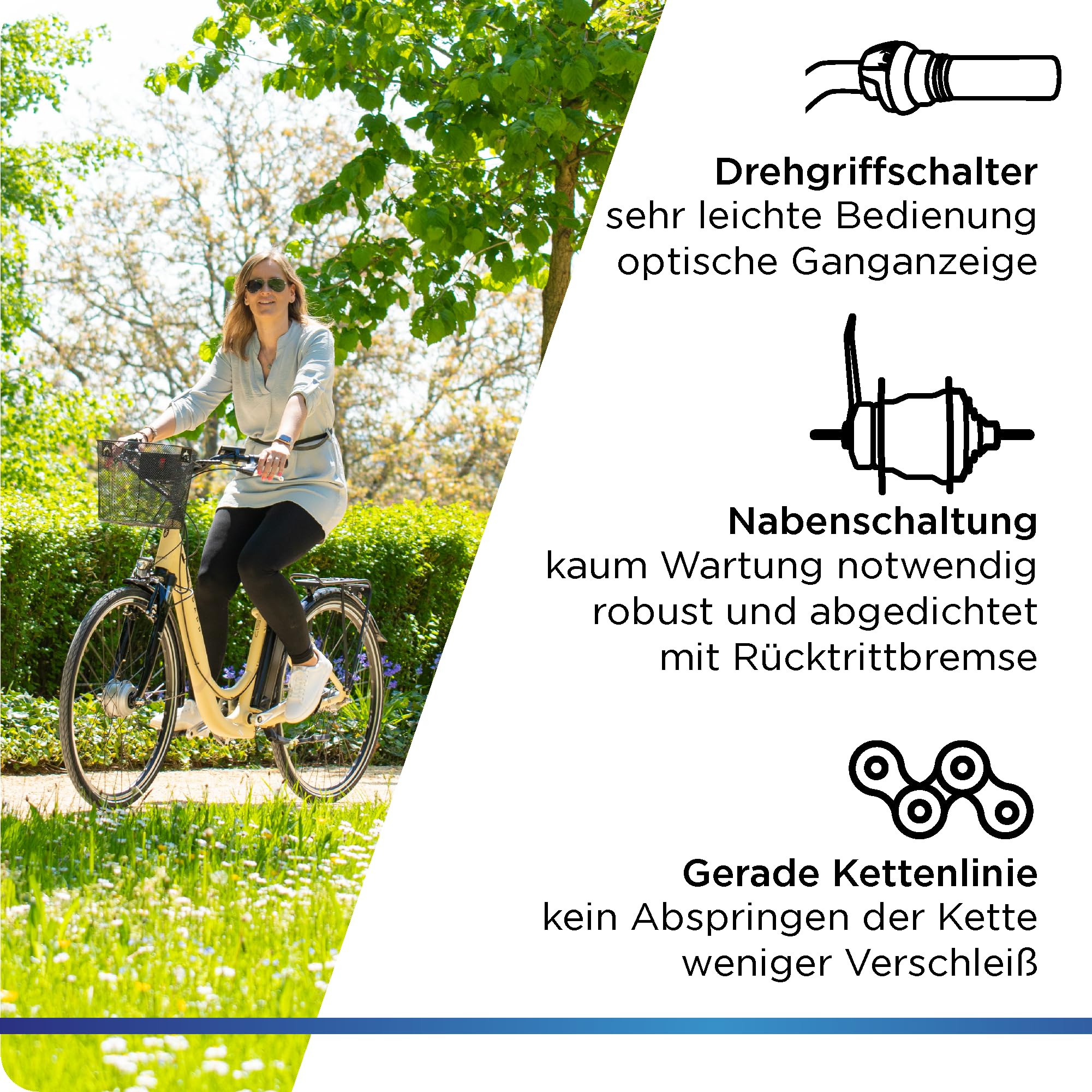 ZÜNDAPP E Bike Damen Fahrrad 28 Zoll | Ebike City Erwachsene 155-190 cm | Retro E-Bike 7 Gang Schaltung Rücktrittbremse | Elektro Fahrräder mit Licht Z517