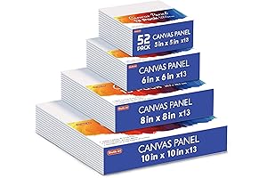 52 Pack Canvas Panel Art, for Beginners to Artist-Grade Paintings