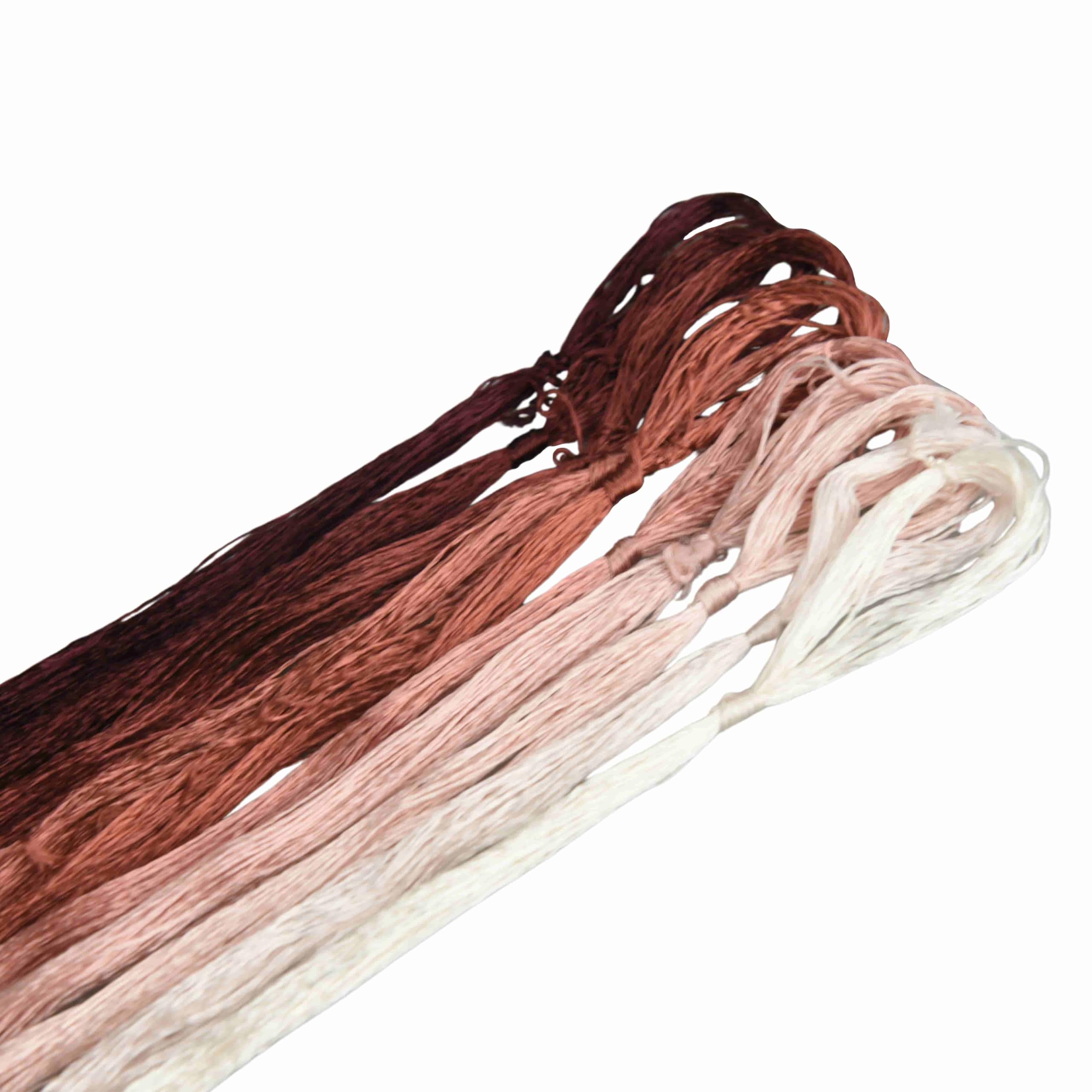 MINGGUXIUYI Colours Gradient Mulberry Silk Embroidery Threads – 22M Each, for Hand Embroidery/Cross Stitch/Knitting/DIY Crafts (24)