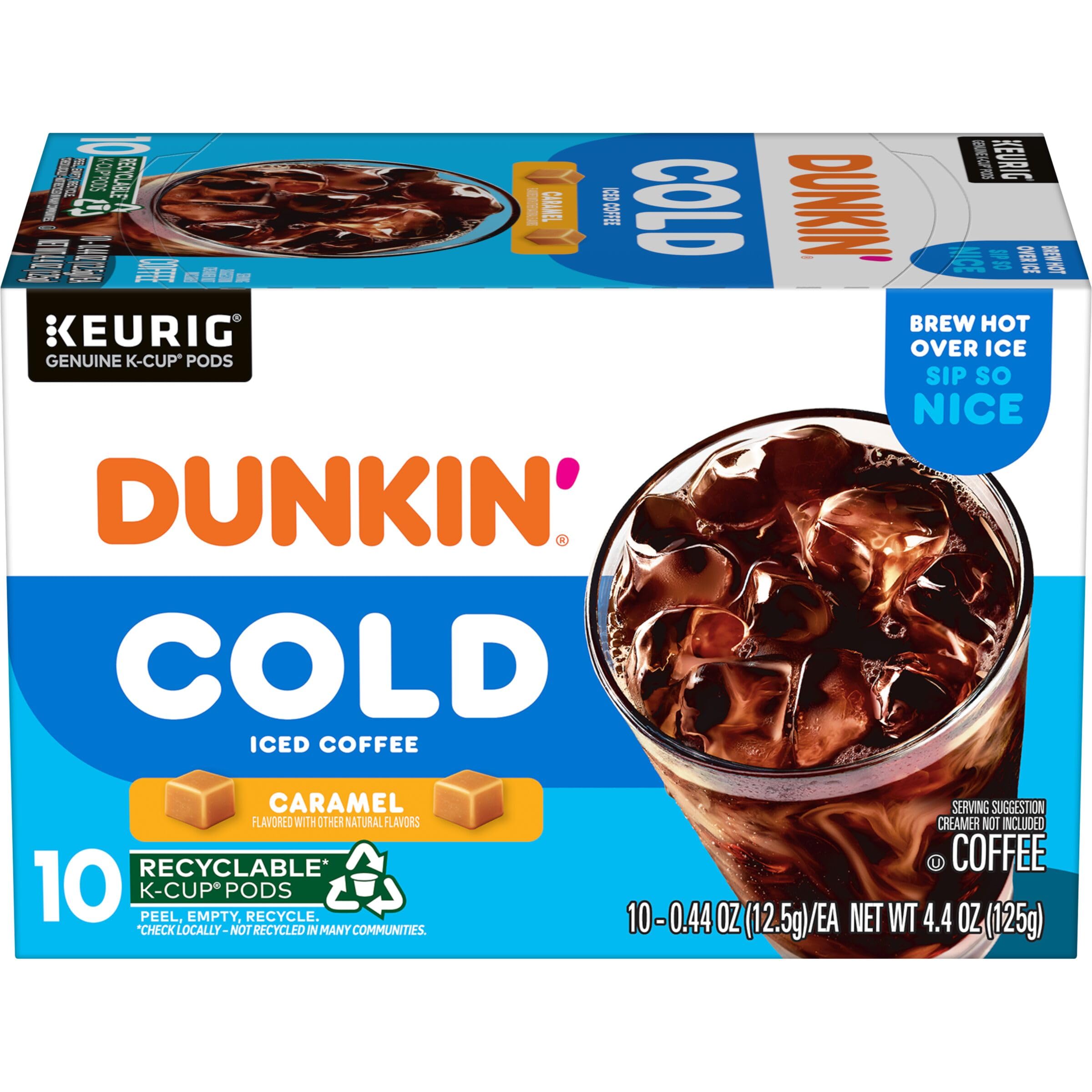 Cold Caramel Flavored Coffee, 10 Keurig K-Cup Pods