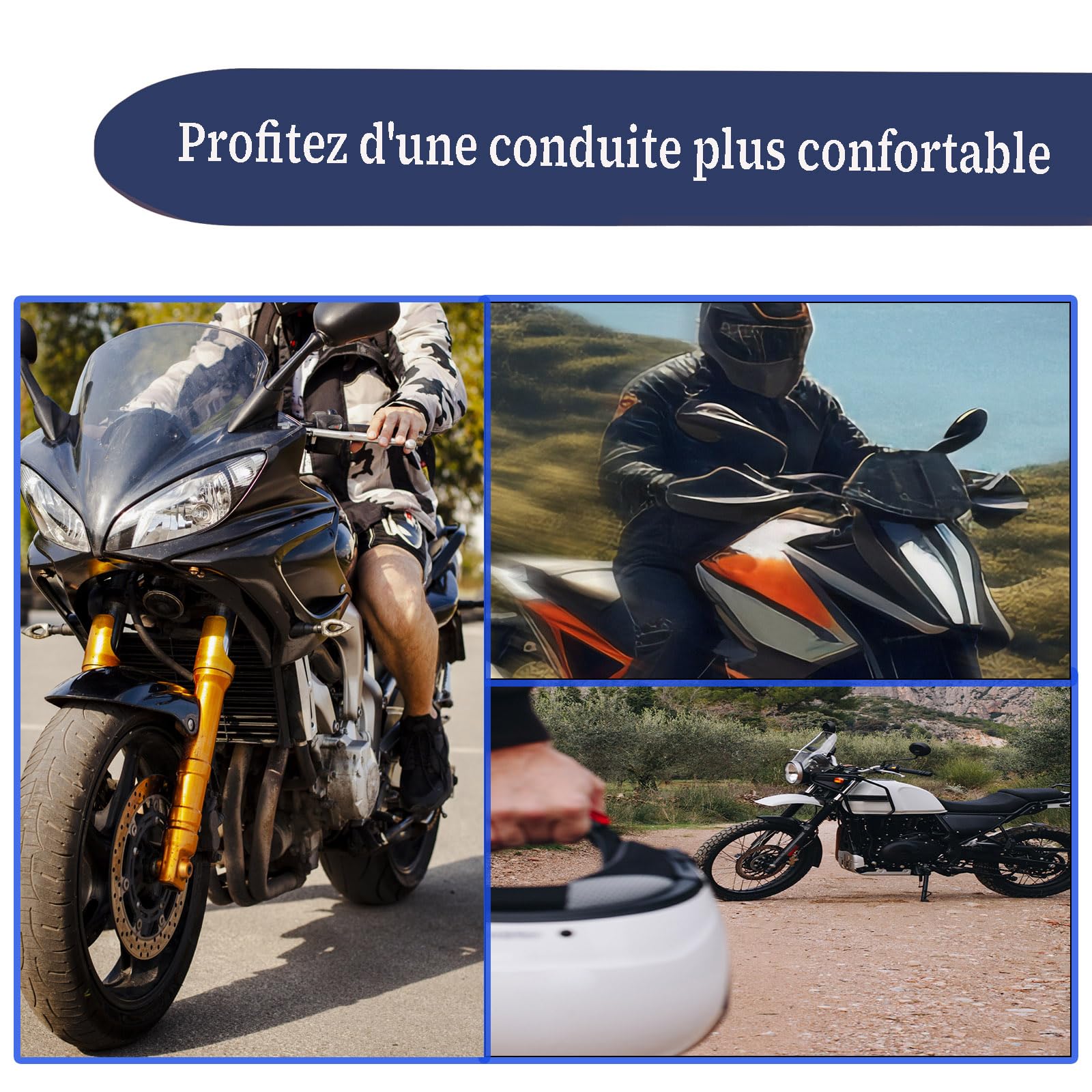 Déflecteur Vent carénage de Cockpit de Moto Compatibles avec R1200GS LC (2013-2018)/LC ADV (2014-2018) et R1250GS R1250GS ADV (2018-2023)