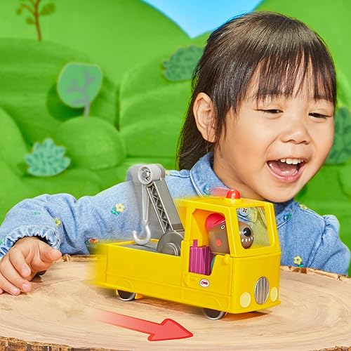 Miniatura 9 de Peppa Pig Juego de vehículos de construcción y figuras de camión de remolque del abuelo, juguetes preescolares para niños y niñas de 3 años en