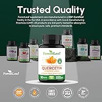 Vista 7 de Quercetina 500 mg con bromelina, vitamina C y ortiga picante. Suplemento avanzado para senos nasales y alergias. 90 cápsulas vegetales naturales.