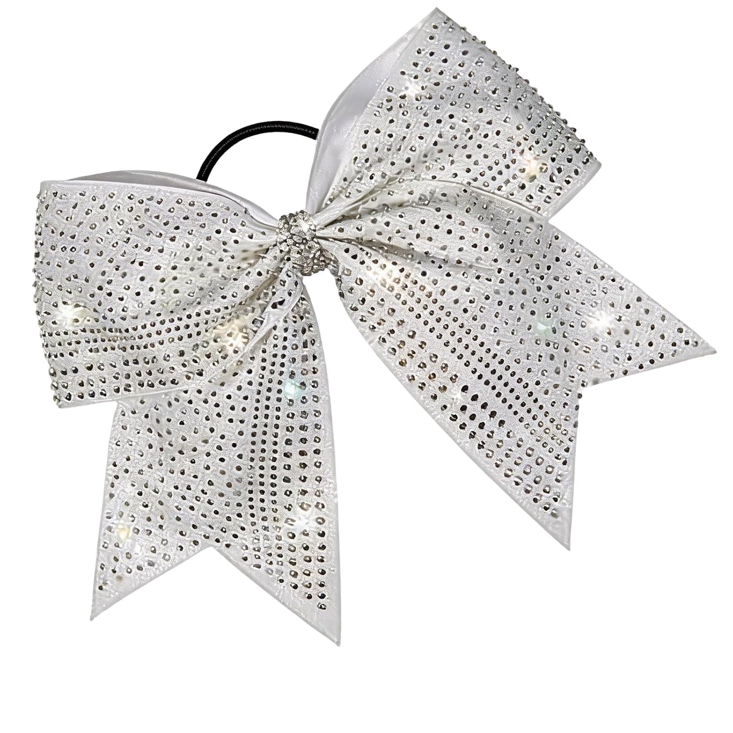 Cheer Bow with Rhinestones - Shiny Glitter Hair Accessory