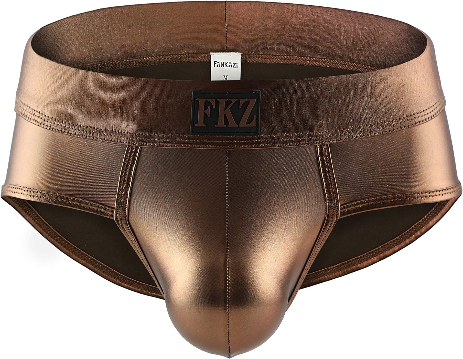 Men's Shiny Metallic Mini Boxer Briefs Performance Trunks Underpants