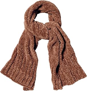 Lightweight Ultra Soft Chenille Ribbed Thick Scarf Knit Shawl for Women ...
