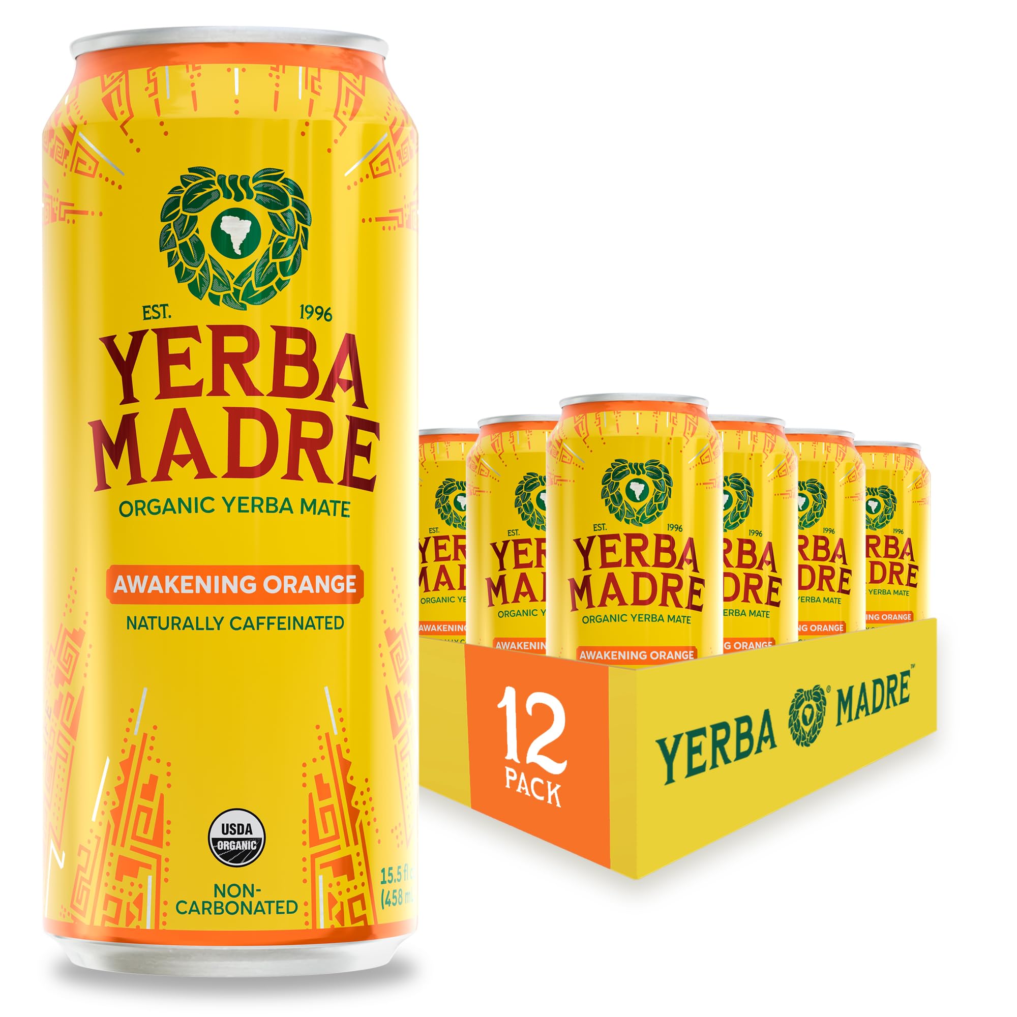 Amazon.com : Yerba Madre Organic Yerba Mate, Awakening Orange