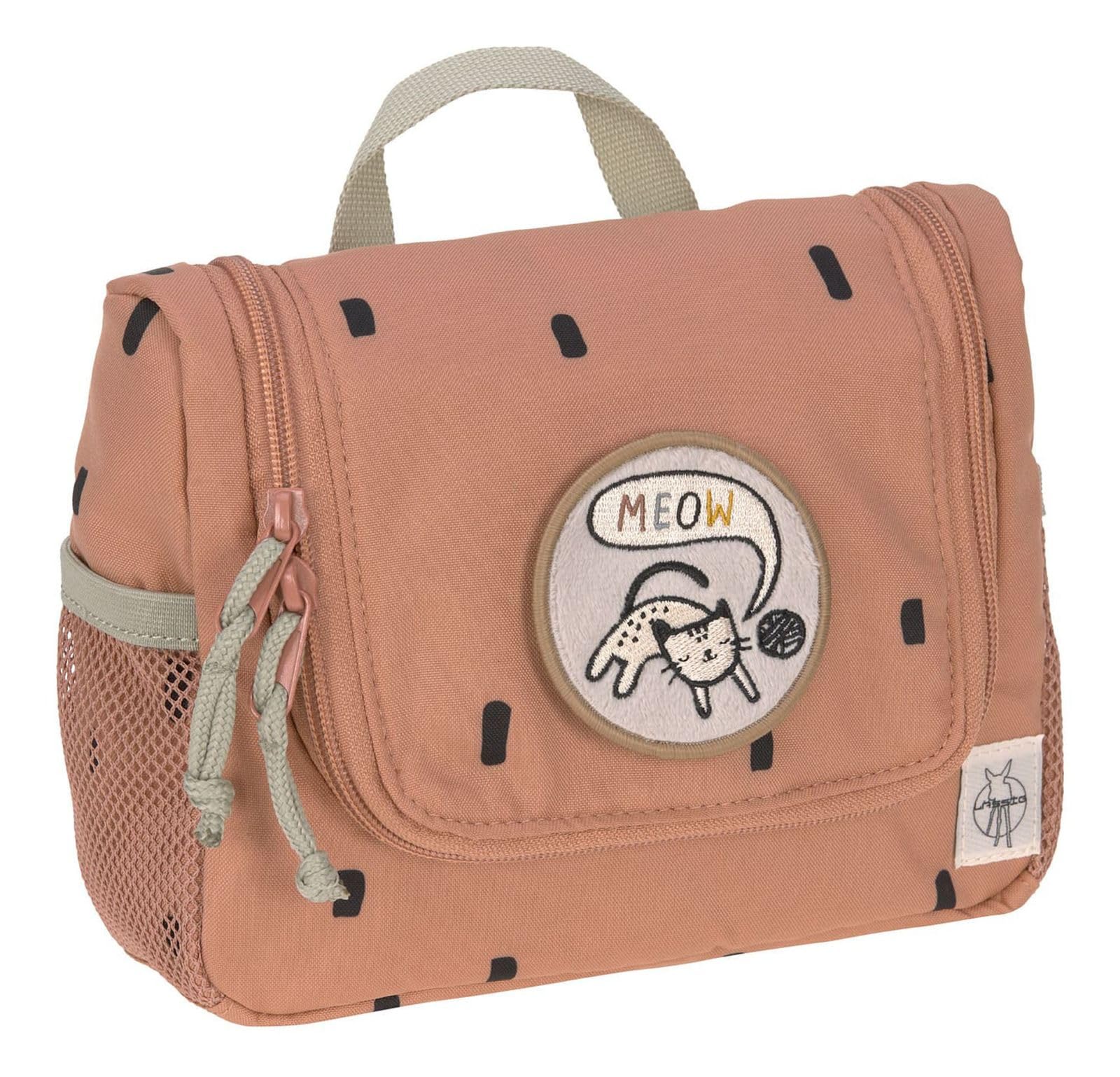 LÄSSIG Kulturbeutel/Kulturtasche – Happy Prints Karamell