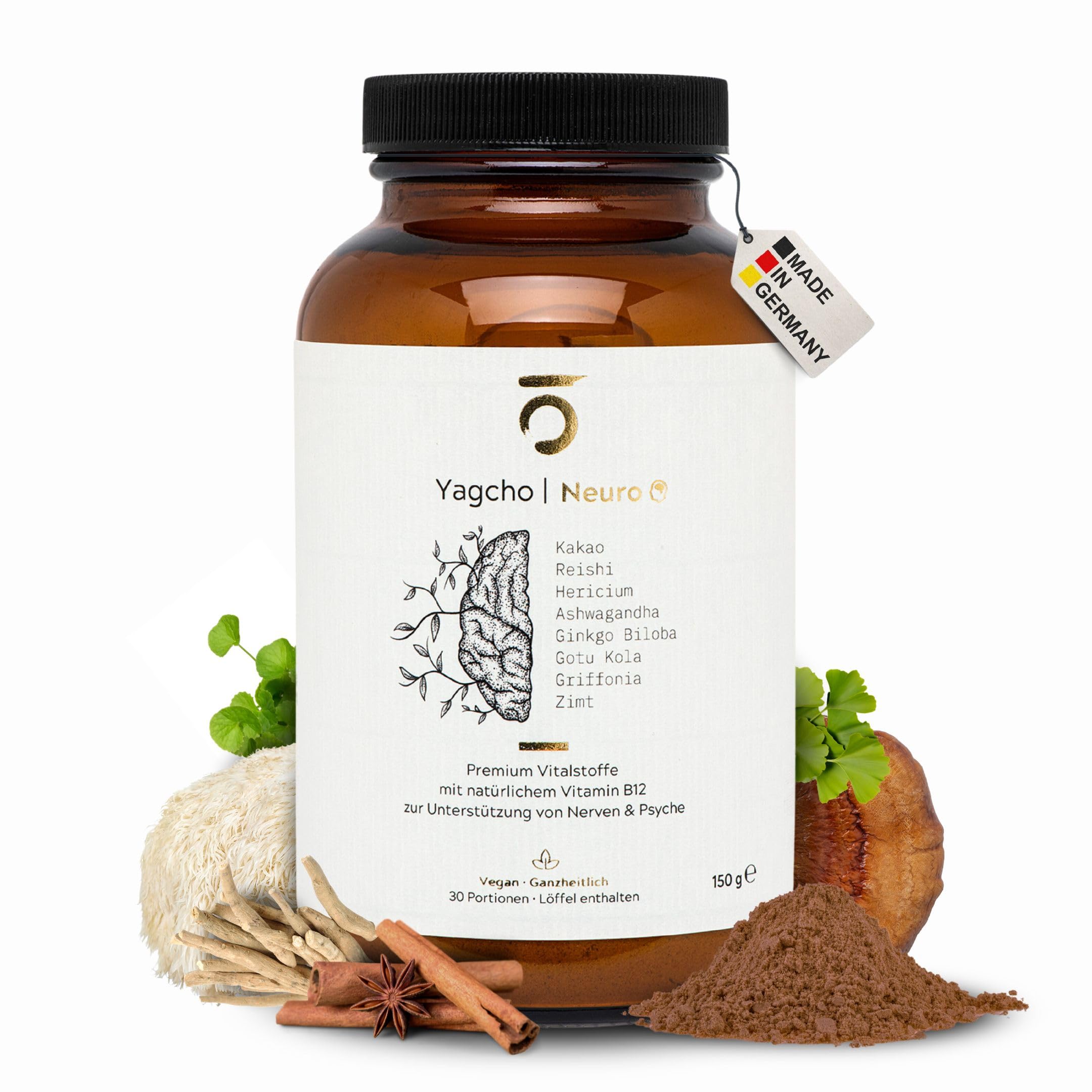 Yagcho Neuro | Vitalpilze Mix | Mushroom Coffee | Nahrungsergänzungsmittel