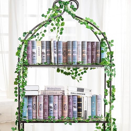 Miniatura 5 de Naidiler 24 guirnaldas verdes de enredaderas verdes para decoraciones de boda, temática rústica, bosque de la selva y decoraciones de fiesta de