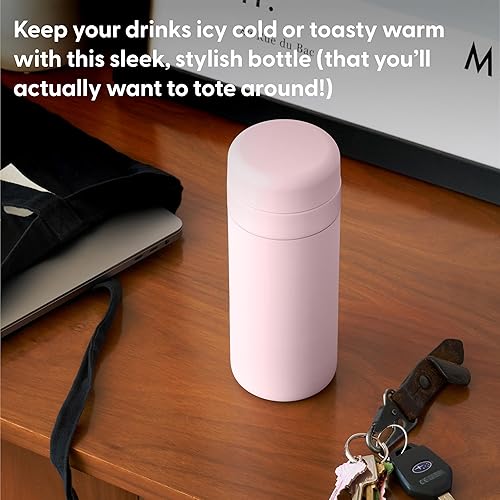 Miniatura 2 de W&P Porter Botella de agua aislada al vacío con revestimiento de cerámica, 16 onzas, lavanda, de acero inoxidable aislado al vacío con revestimiento