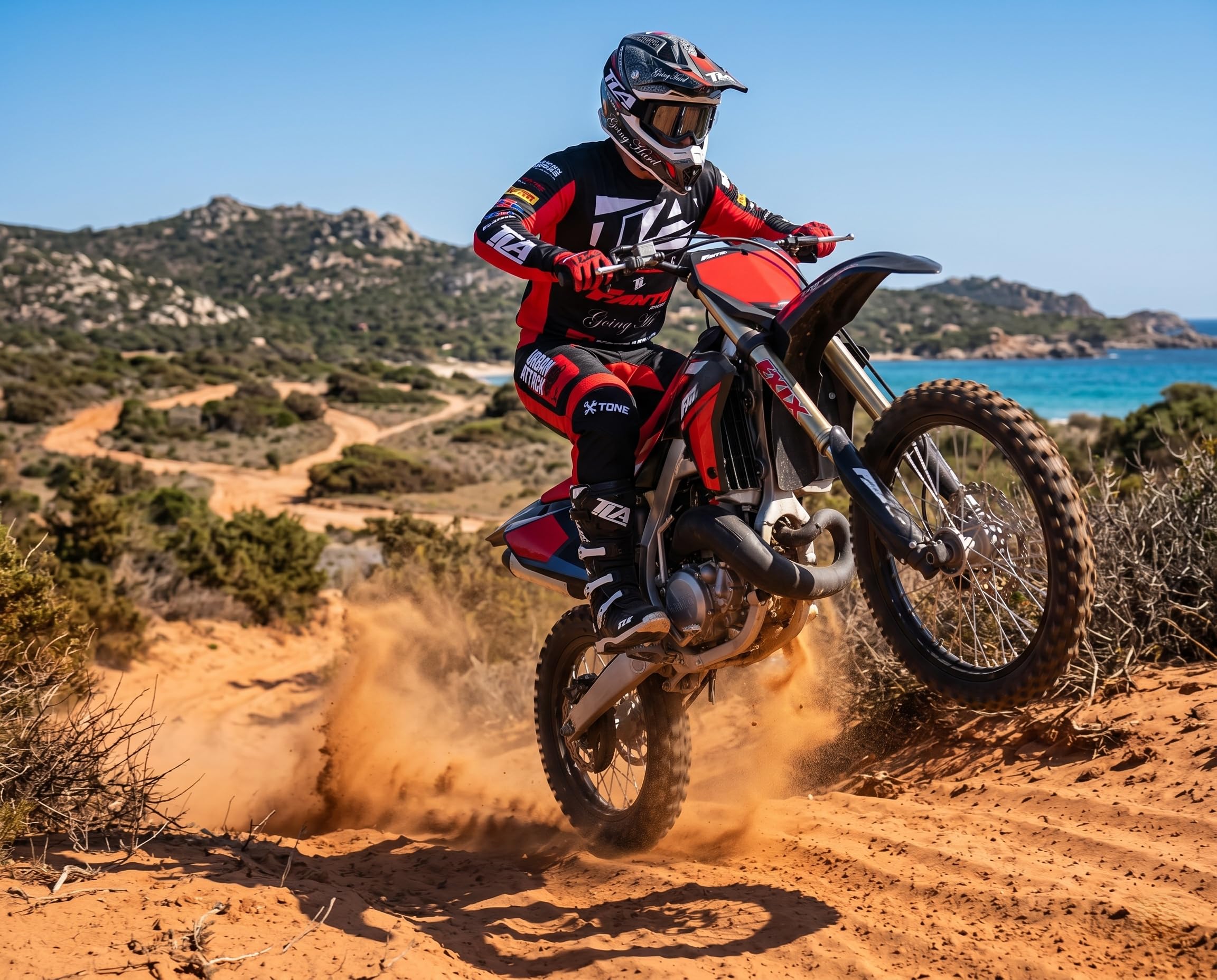 TLA T-ONE Motocross-Hose - Enduro | Motorradbekleidung | Motocross - Enduro - Quad | Herren, Damen und Kinder Motocross-Anzug
