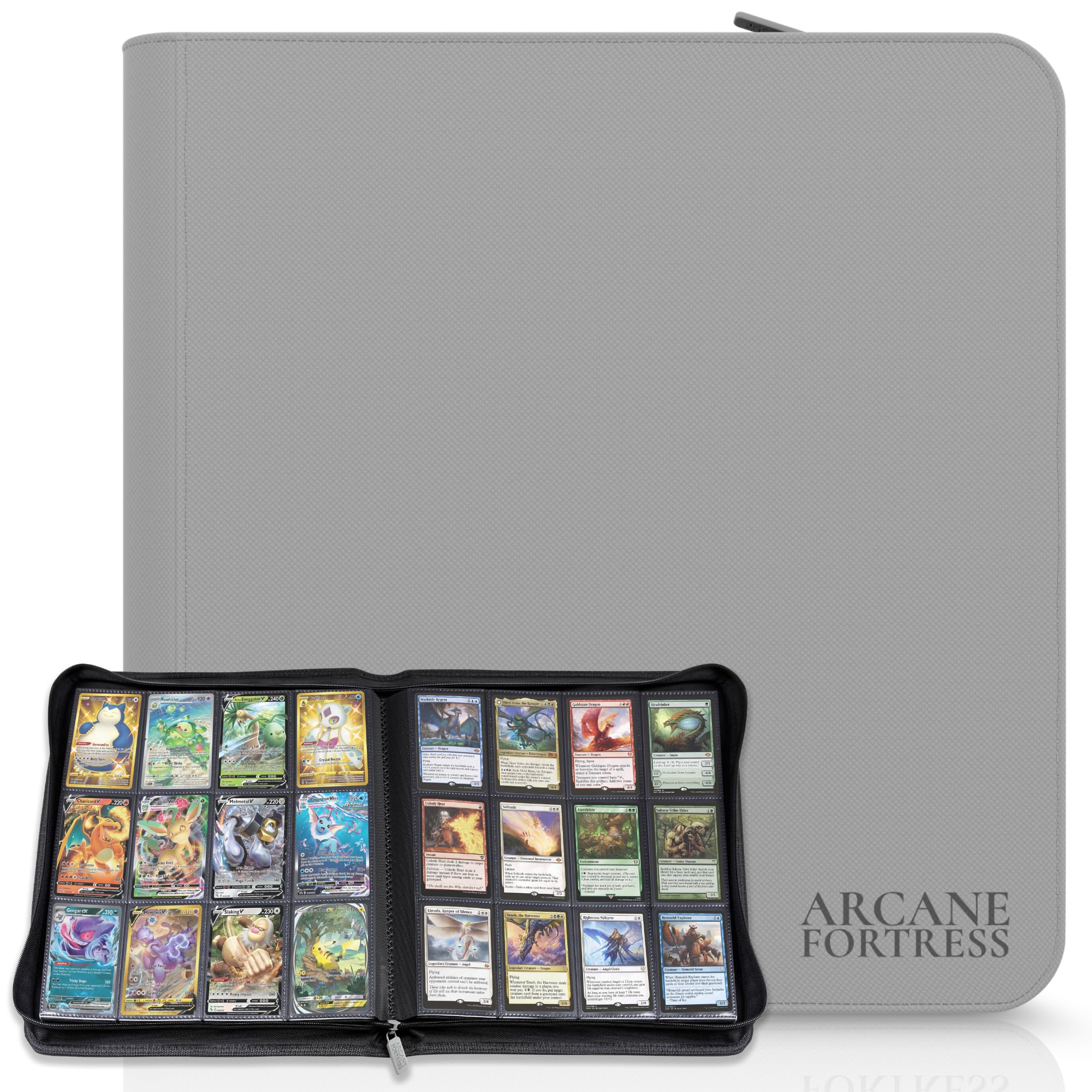 12 pocket trading card binder Arcane Fortress Premium MTG Binder: with Zipper - Holds 480 TCG Cards Print Run:First Print Box #6 AUTOHIDE the Vault X Premium Disney - Lorcana TCG