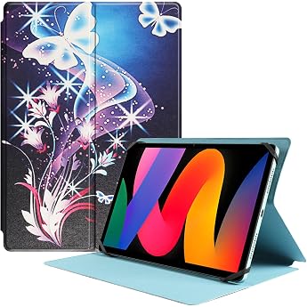 HGWALP Slim Universal Tablet Case 9.7 10.1 10.5 11 with Multiple Viewing Angles and Camera Hole Design PLBF