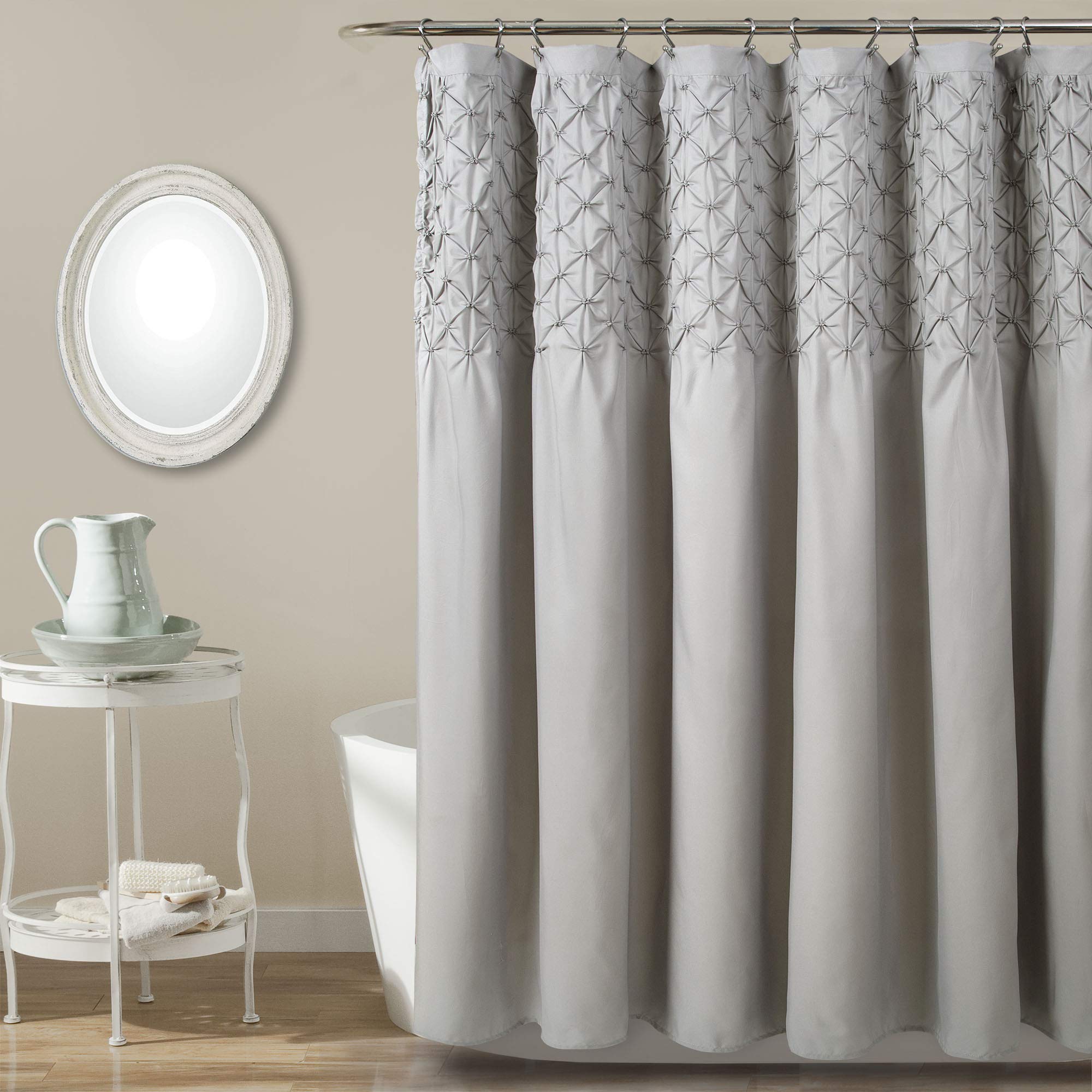 Rideau de douche gris 183x183 cm Lush Decor Bayview