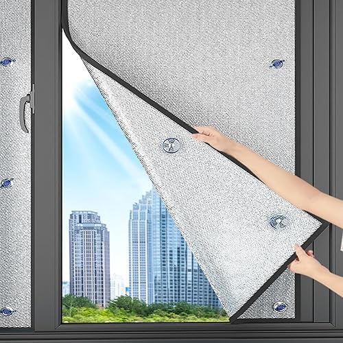 Sun Protection Privacy Window Film,Thermal Insulation Reflective Film,Heat Control Window Tint Film,Aluminum Foil Blackout Window Sticker,Insulation