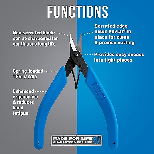 Miniatura 6 de Jonard Tools Cortadores de Kevlar de corte a ras con resorte JIC-190