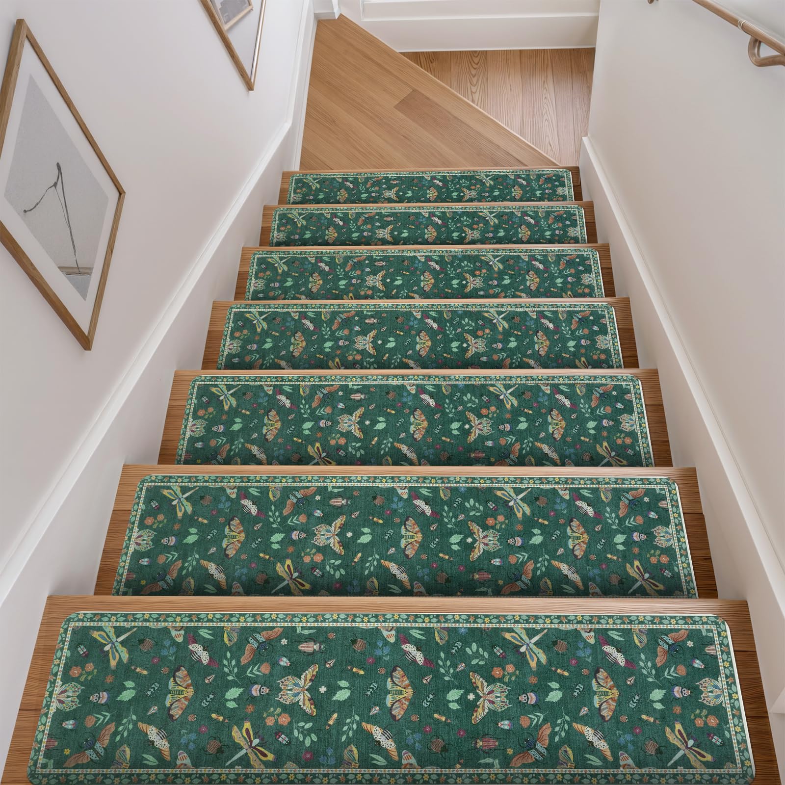 Photo 1 of OJIA Stair Treads Non Slip 15PC 8"x30" Insect