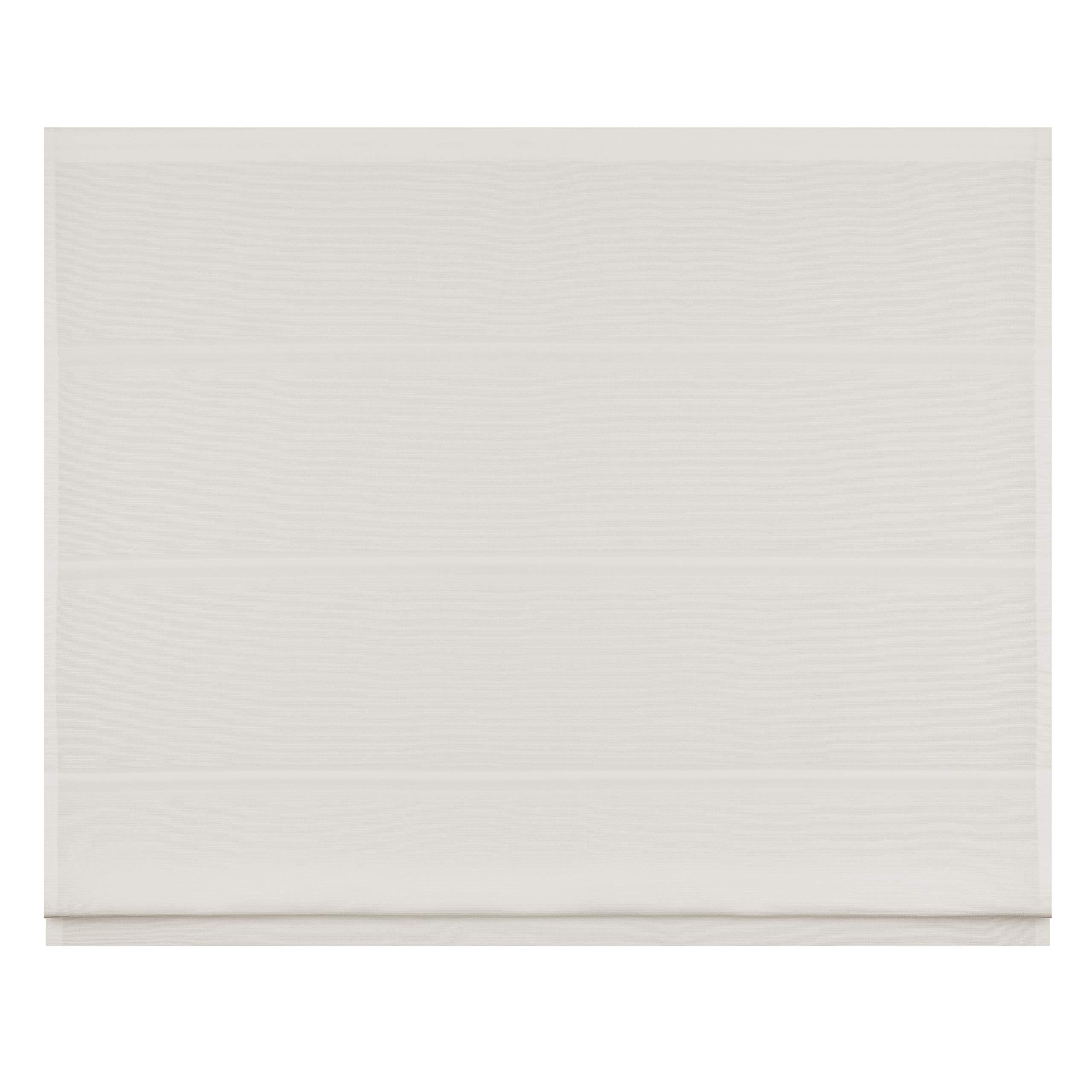 Raffrollo Raffgardine Faltrollo Seitenzugrollo Fenster Rollo Vorhang 12 Farben Breite 60 - 230 cm Höhe 160 und 240 cm blickdicht Raffrollotechnik inkl. Stoff (Größe 160 x 160 cm / Farbe Creme)
