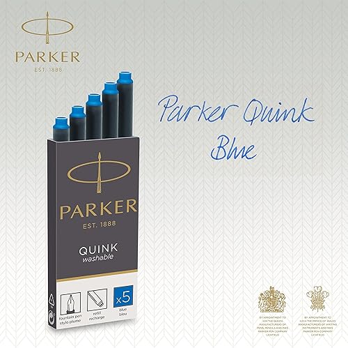 Miniatura 6 de Parker 1950382 Quink - Recambio para pluma estilográfica, 10 unidades