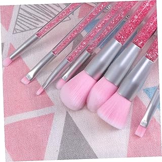 8pcs cepillo de maquillaje para mujer rosa ce...