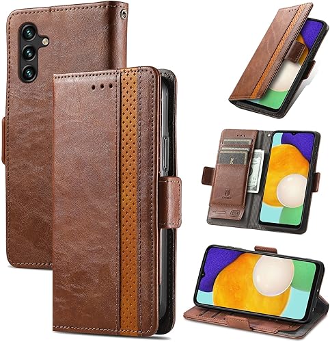 Miniatura 243 de Funda para Honor X7, Funda para Honor Play 30+ Plus Funda de piel sintética con ranuras para tarjetas Funda con soporte abatible Rojo