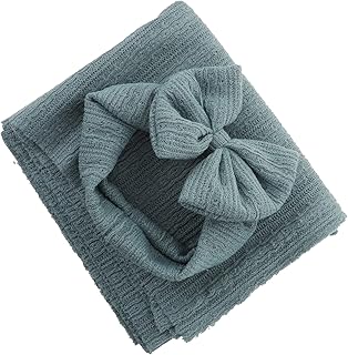 Toddmomy 1 Conjunto De Envoltório Recém-Nascido Europeu E Americano Pano De Embrulho Arco Terno Bebê Poliéster Verde