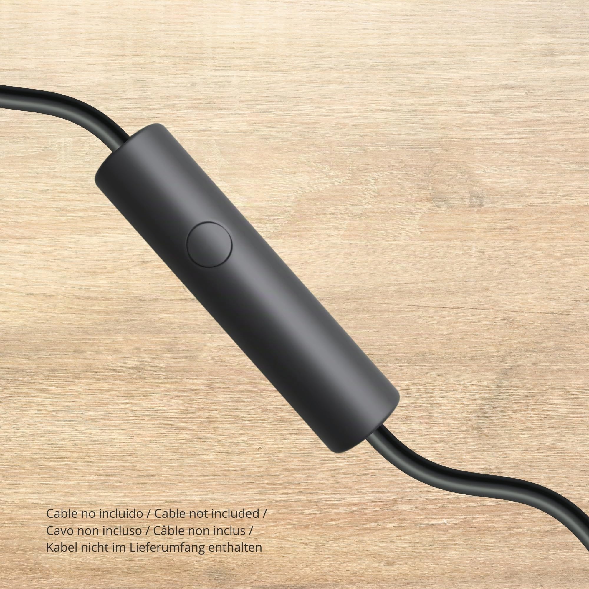 HALOTEC Interruptor Regulador de luz | Dimmer bombillas led 100-240V | Luz Regulable | Dimmer para lámparas tensión de red | Atenuador de Intensidad para Luces LED | Fabricado en Italia | (Negro)