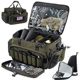 Large Pistol Range Bag Shooting - Tactical Gun Range Bag with Pistol Cases, Gun Bags for Handguns, Gun Bag for Men, Ammo Bag, Gun Carrying Duffle Bag for Gun Accessories
